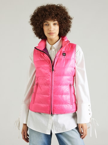 Gilet Blauer.USA en rose : devant