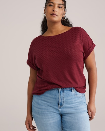 sarkans WE Fashion T-Krekls: no priekšpuses