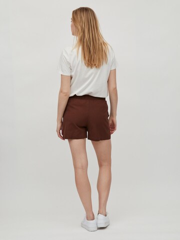 Regular Pantalon VILA en marron