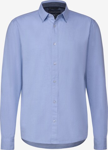 Street One MEN Button Up Shirt in Blue: front