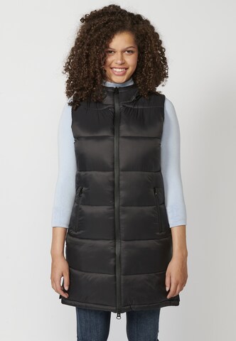 Gilet di KOROSHI in nero: frontale