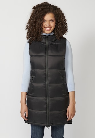 KOROSHI Vest in Black: front