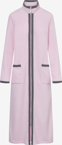 FÉRAUD PARIS Short Bathrobe ' Fleece ' in Grey: front