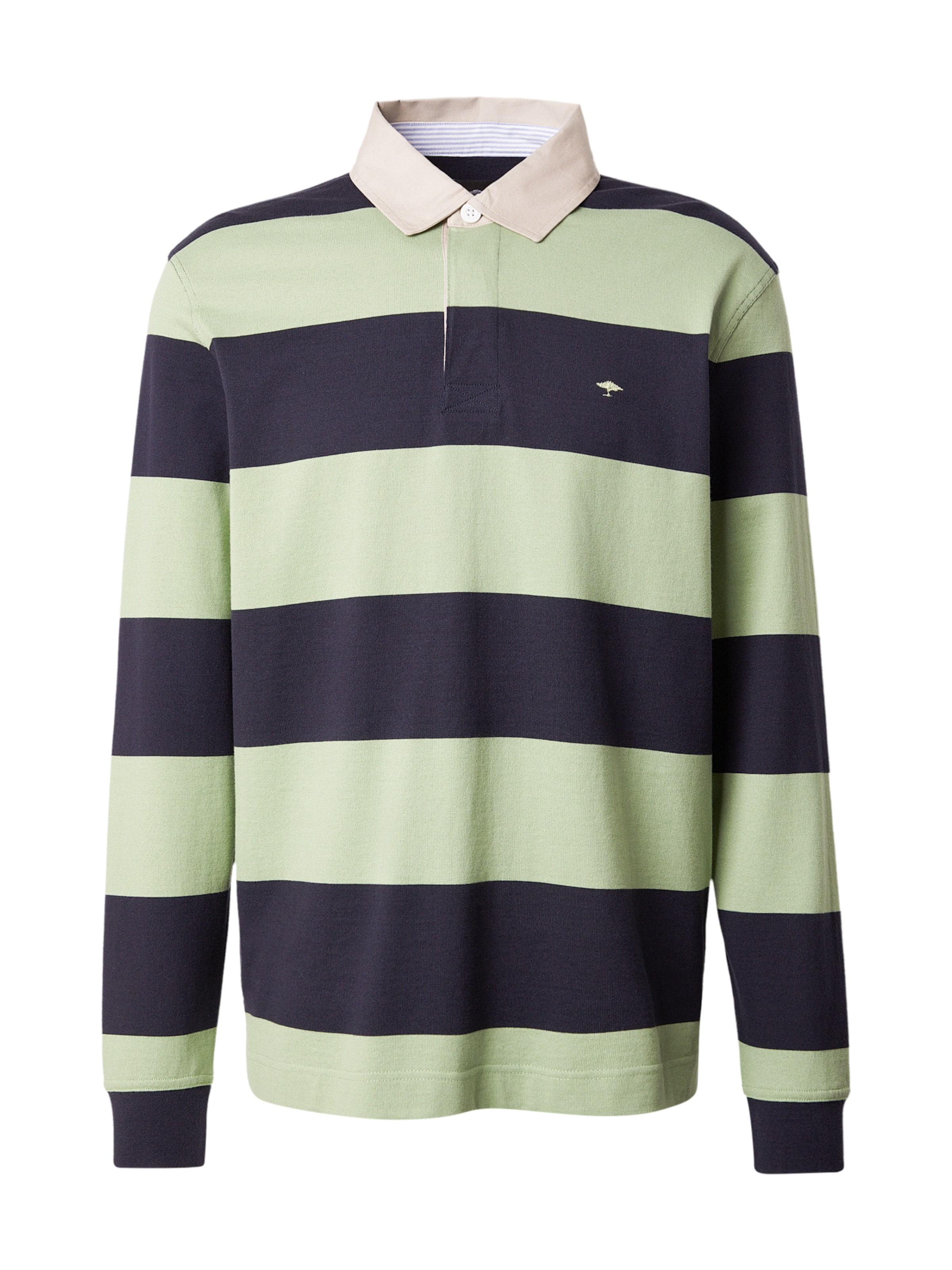 FYNCH-HATTON Shirt in Ecru / Dark blue / Light green, Item view