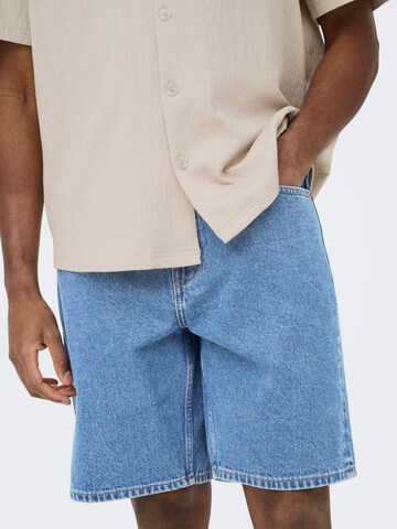 Only & Sons regular Jeans 'ONSEdge' i blå