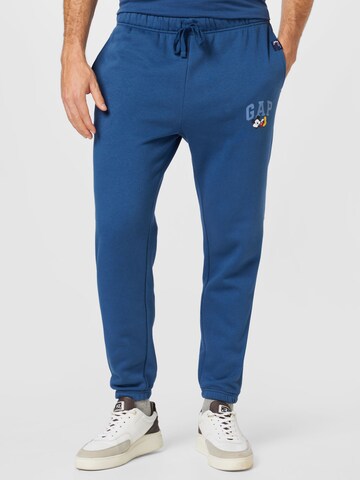 GAP Tapered Broek in Blauw: voorkant