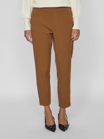 VILA Slimfit Broek 'Varone' in Bruin: voorkant