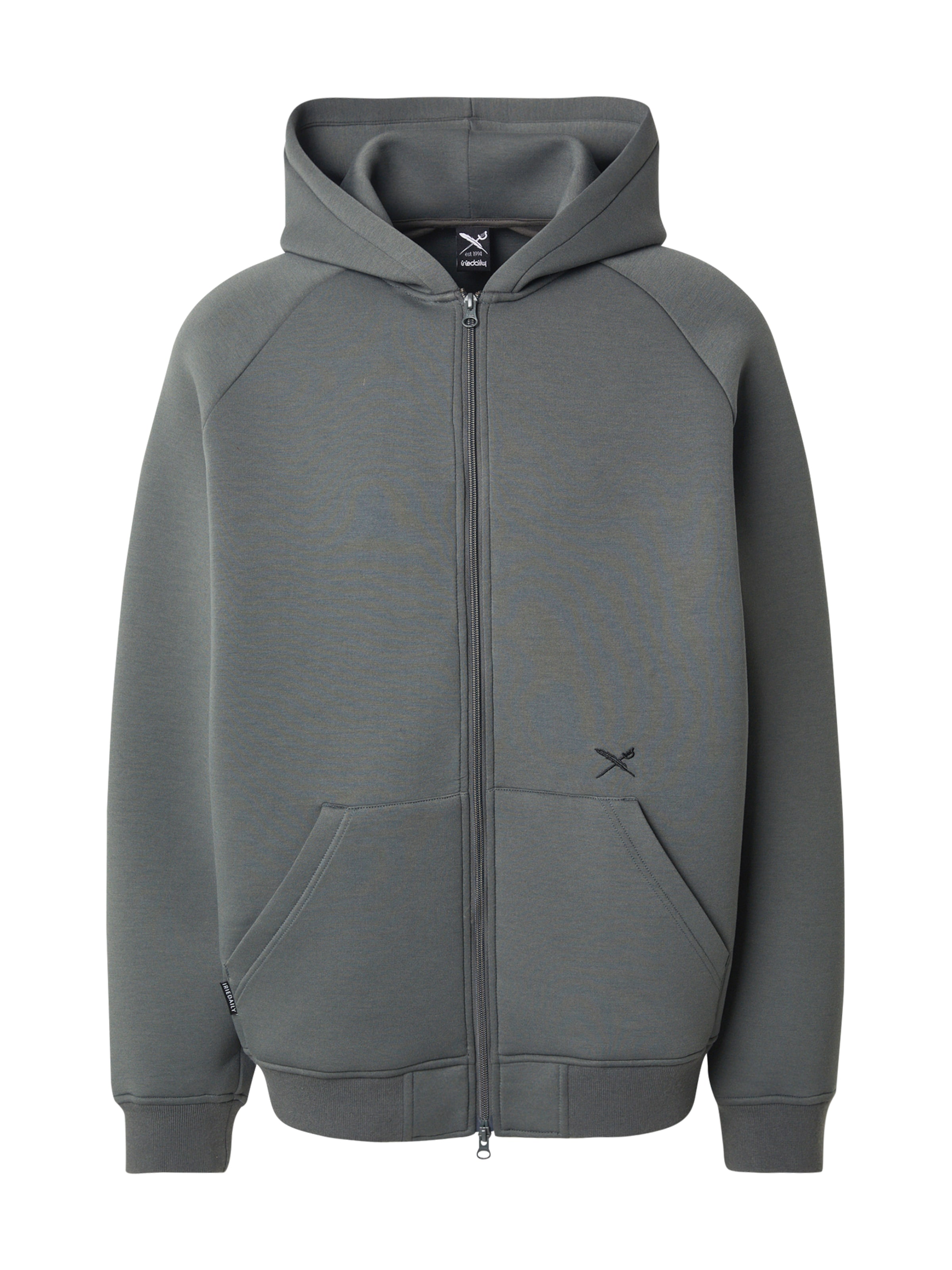 Giacca di felpa 'Enzo' di Iriedaily in verde: frontale