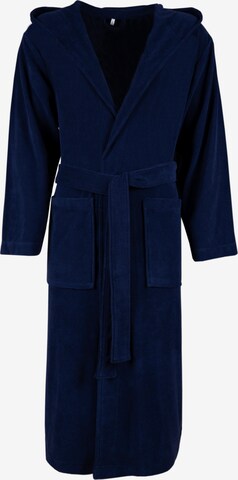 MY HOME Long Bathrobe in Blue: front