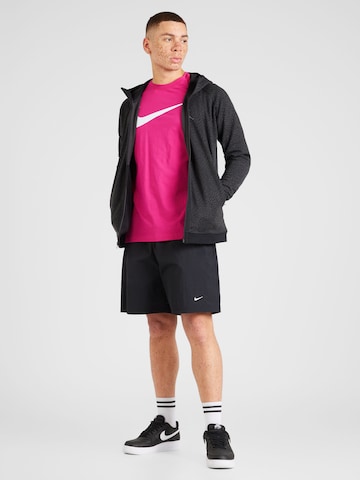 T-Shirt 'Swoosh' Nike Sportswear en rose