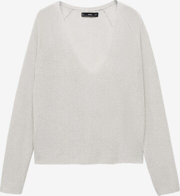 Pull-over 'KLING' MANGO en argent : devant