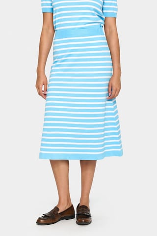 SAINT TROPEZ Rock 'SZMila' in Blau: Vorderseite