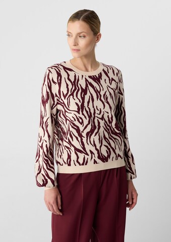 Pull-over COMMA en beige : devant