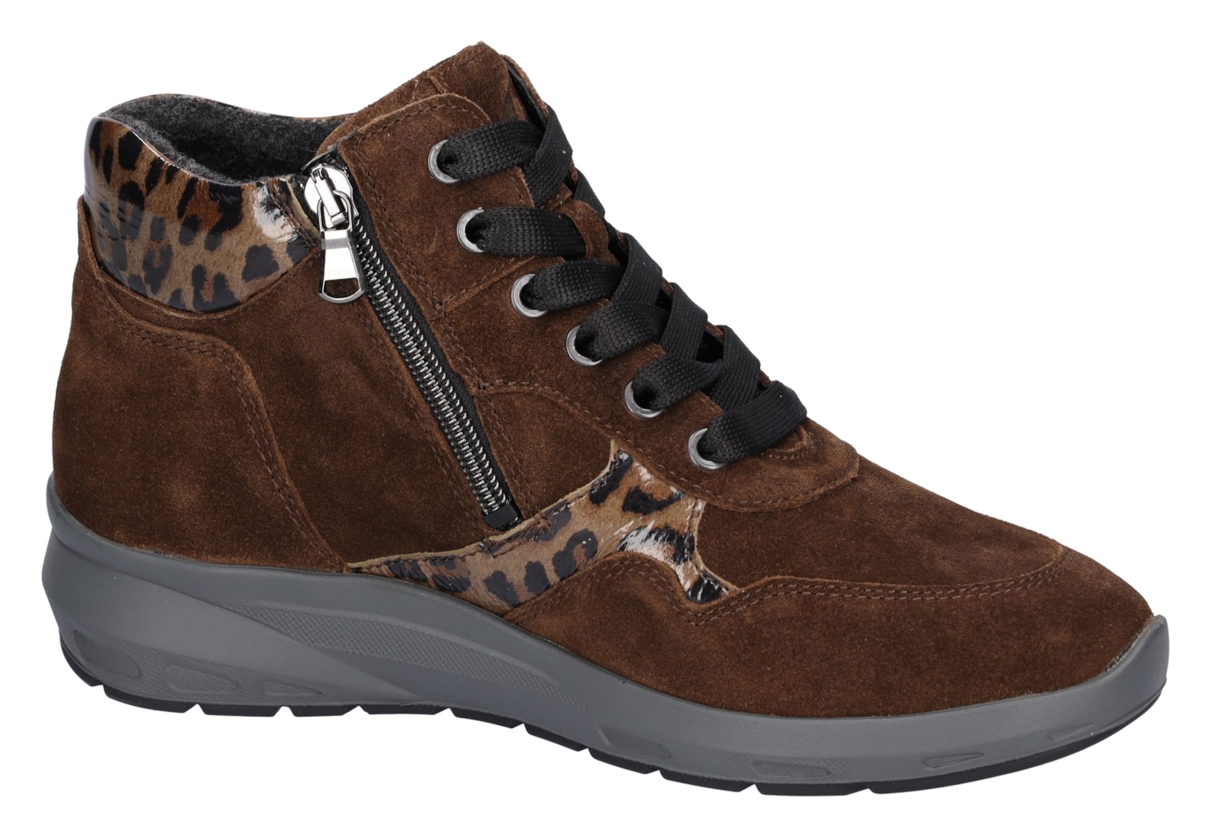 WALDLÄUFER Lace-Up Ankle Boots in Brown