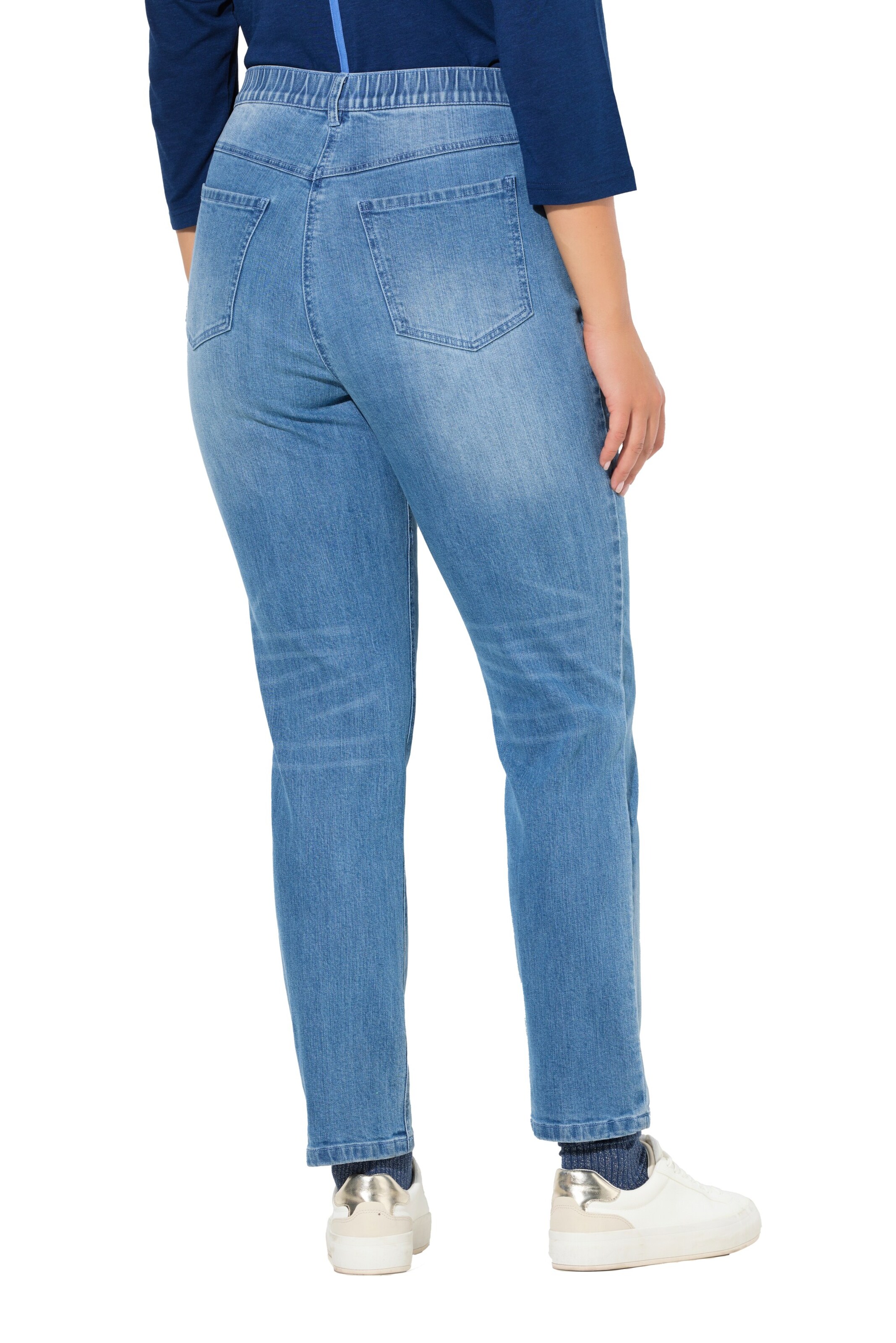 Ulla Popken Slimfit Jeans in Blauw