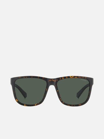 Lunettes de soleil Polaroid en marron : devant