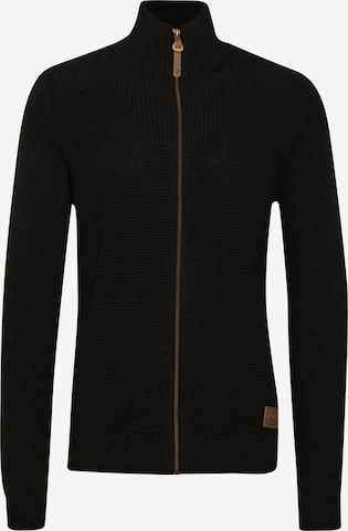 !Solid Strickjacke 'Tristan' in Schwarz: Vorderseite