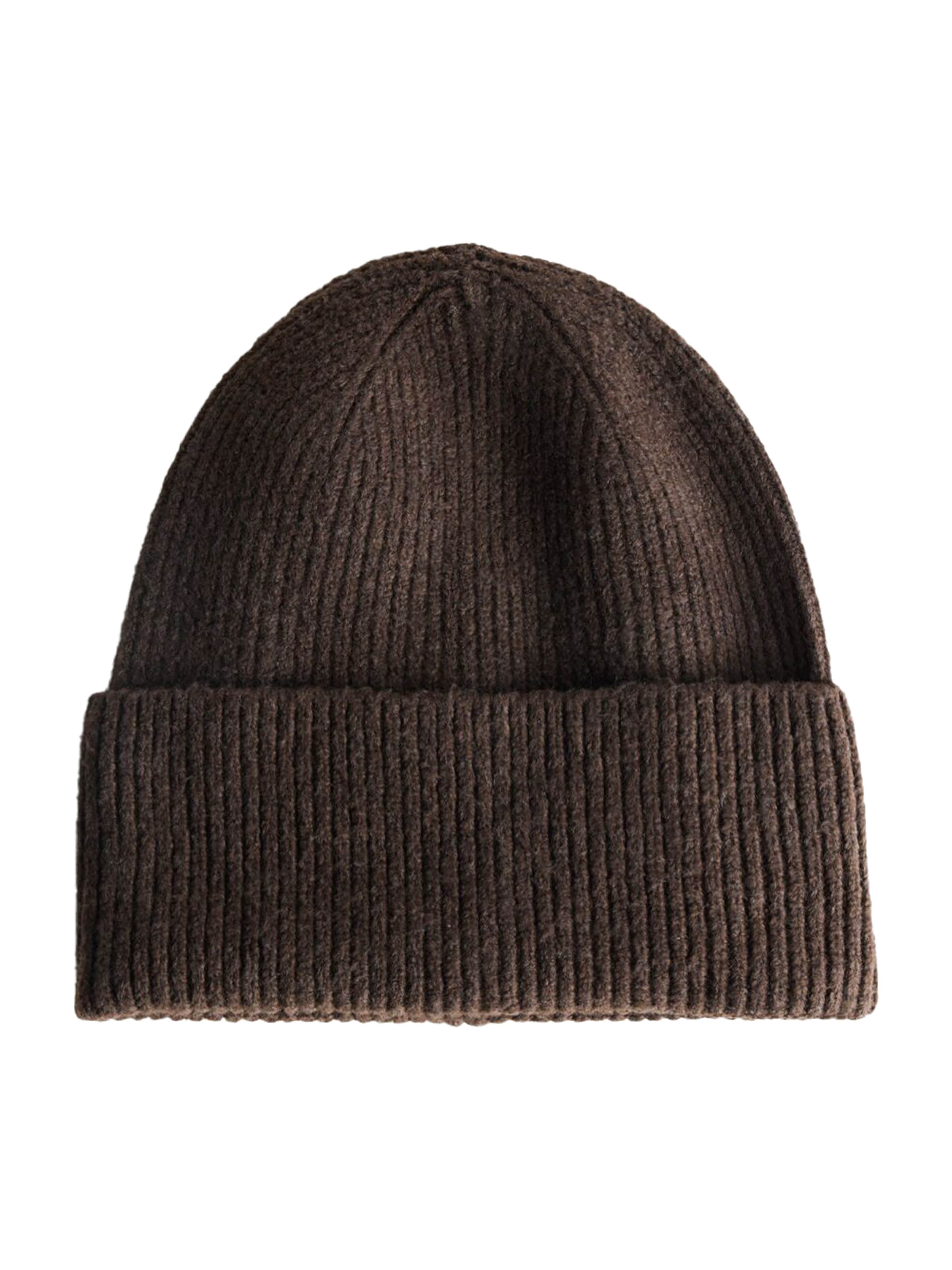Bershka Шапка в кафяво: отпред