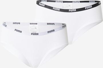 Slip PUMA en blanc : devant