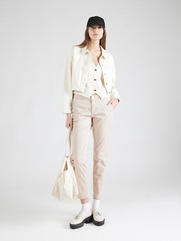 Regular Pantalon chino MORE & MORE en beige