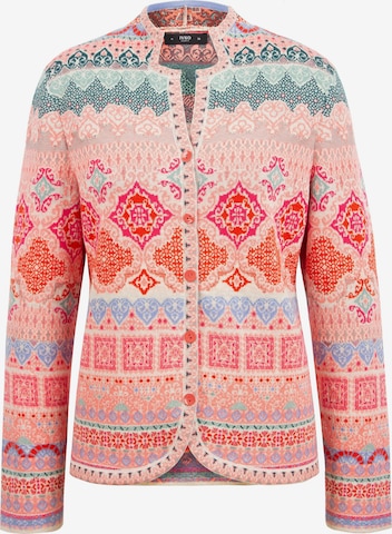 IVKO Between-Season Jacket 'Jacquard' in Orange: front