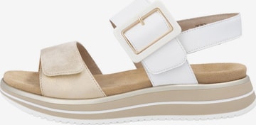 REMONTE Sandals 'Basic' in Beige: front