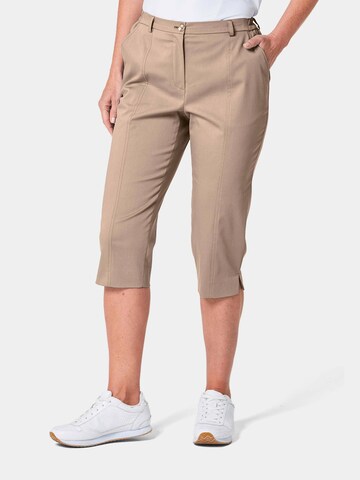 Regular Pantalon Goldner en beige : devant