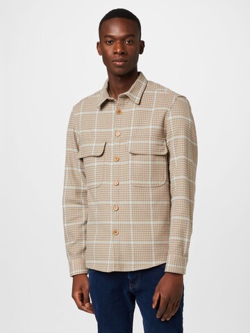 DRYKORN Regular fit Button Up Shirt 'SELED' in Beige: front