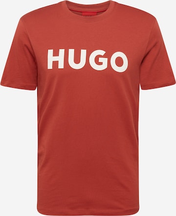 HUGO - Camisa 'Dulivio' em vermelho: frente