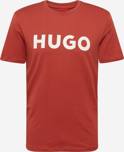 HUGO T-shirt 'Dulivio' i eldröd / vit, Produktvy
