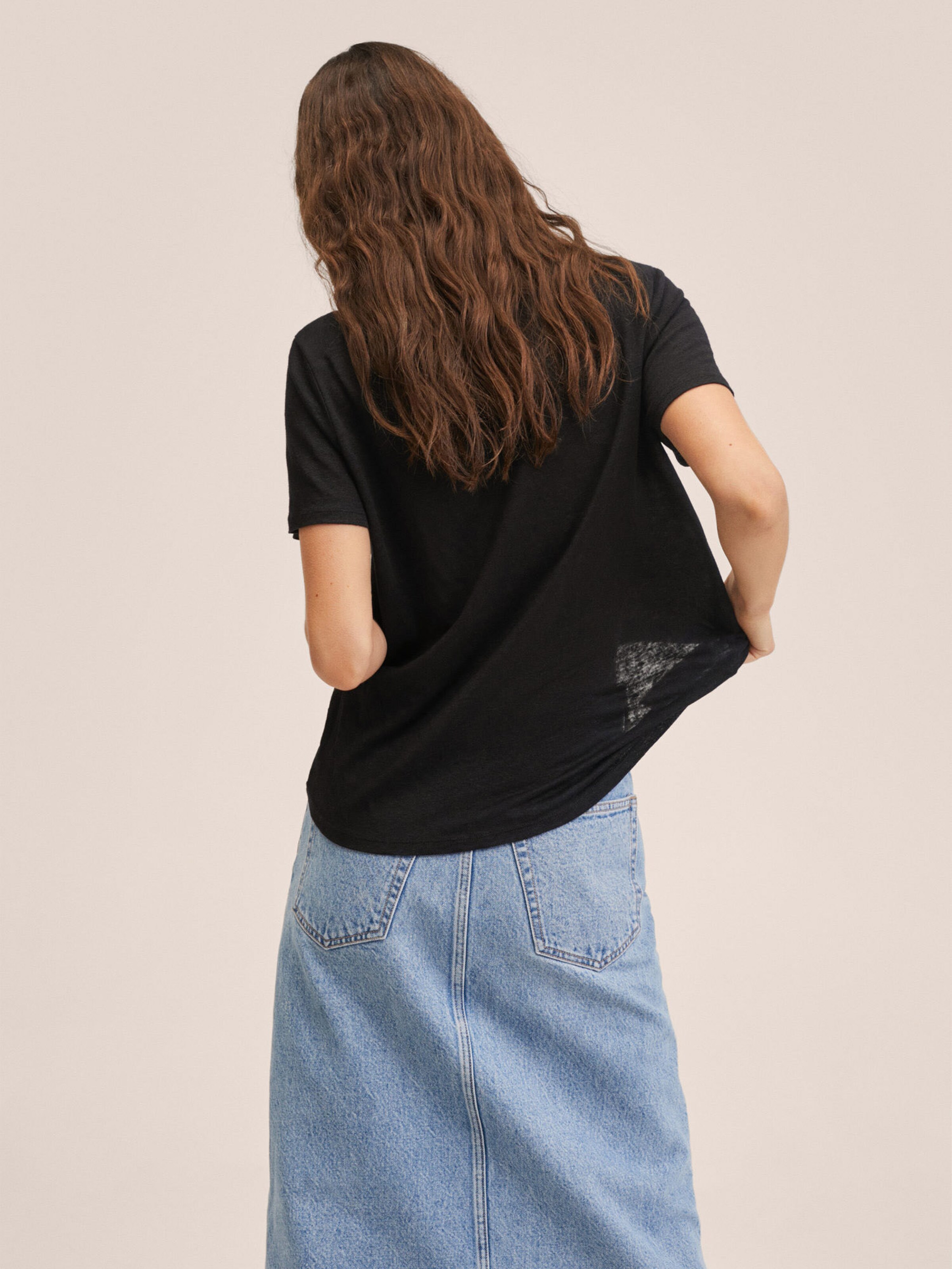 Frauen Shirts & Tops MANGO T-Shirt 'LISINO' in Schwarz - PW13863 Frauen Shirts & Tops MANGO T-Shirt 'LISINO' in Schwarz - PW13863
