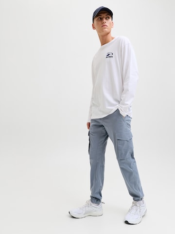 JACK & JONES Slimfit Cargobukser 'JJIPAUL JJFLAKE' i blå