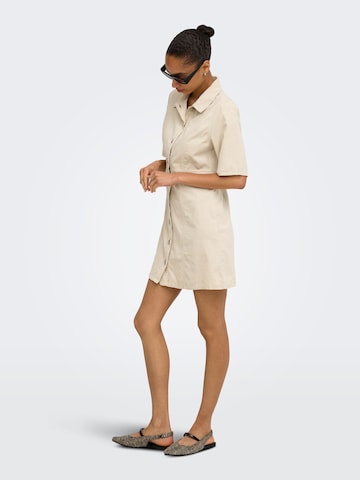 Robe-chemise 'ONLAime' ONLY en beige