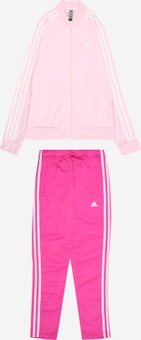 Costum de trening 'Essentials' de la ADIDAS SPORTSWEAR pe roz: față