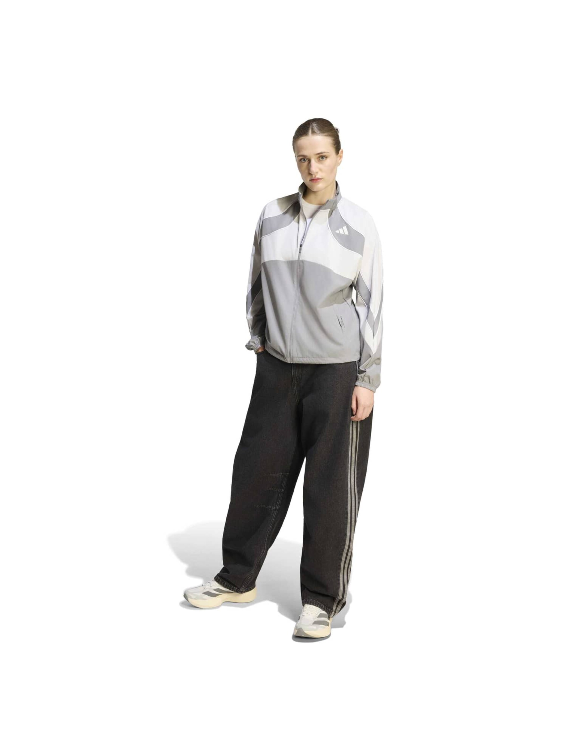 ADIDAS PERFORMANCE Urheilutakki 'ADIZERO A' värissä harmaa