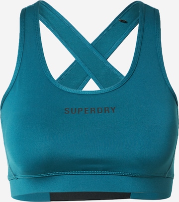 Superdry Bustier Urheilurintaliivit värissä vihreä: edessä