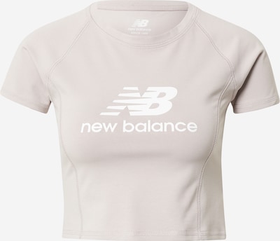 new balance Shirt 'PODIUM' in de kleur Cappuccino / Wit, Productweergave