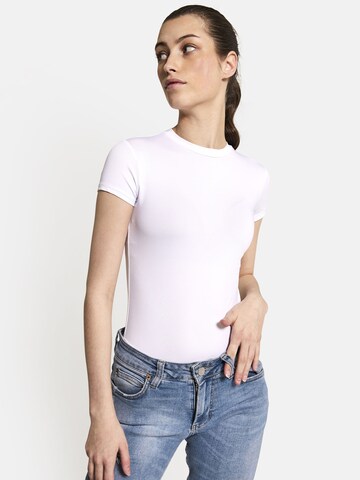 Squad the label Shirt Bodysuit in White: front