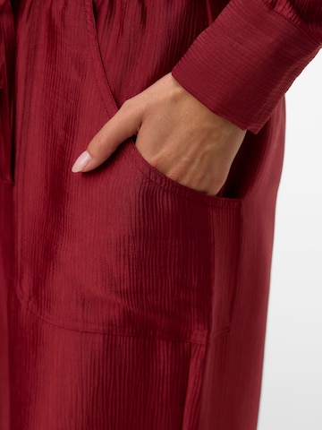 VERO MODA Wide leg Trousers 'VMTOMA' in Red