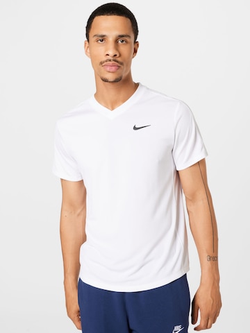 T-Shirt fonctionnel 'Victory' NIKE en blanc : devant