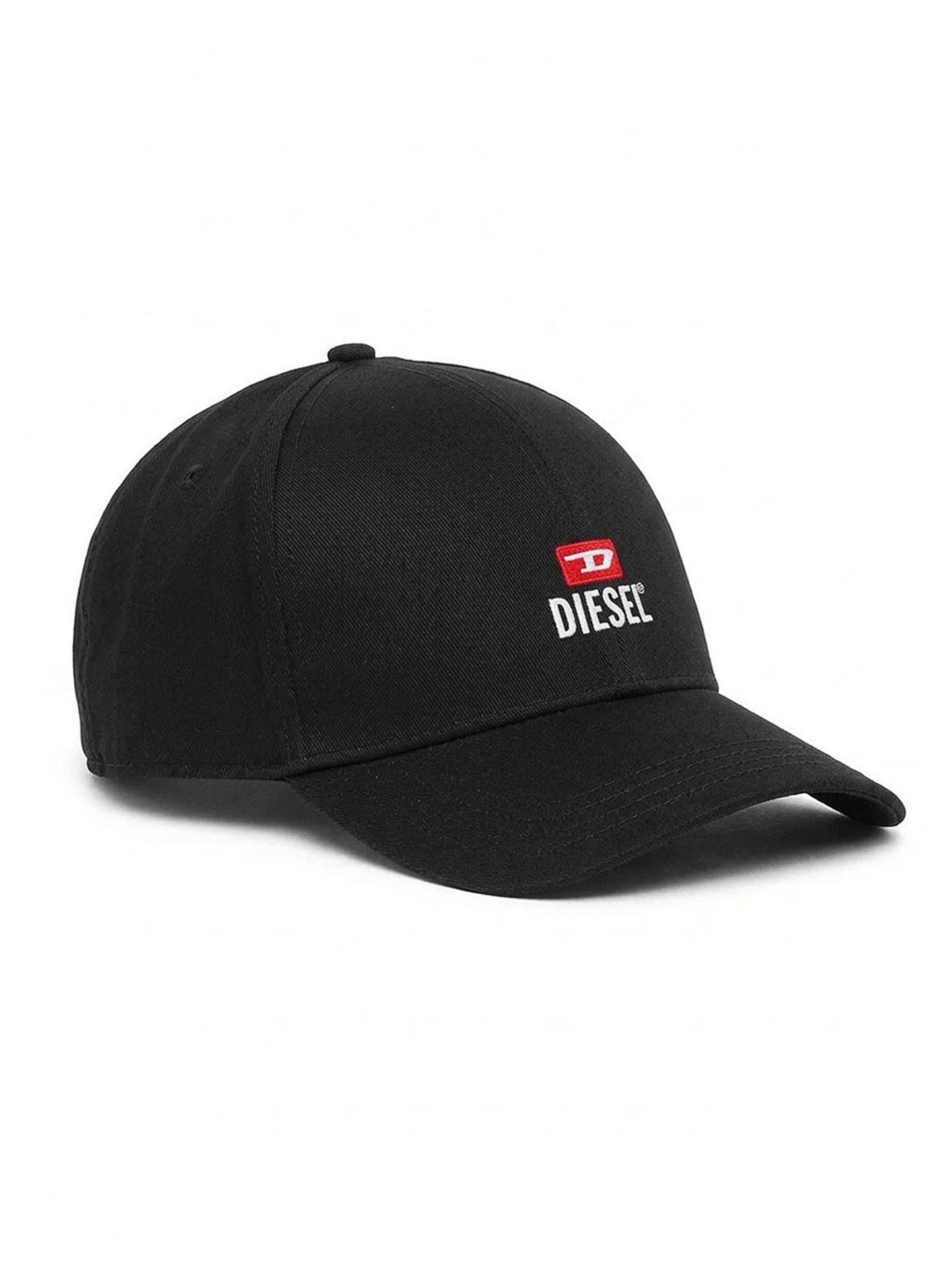 DIESEL Gorra 'NEW-D-LOGO-OUT' en 56 en negro, Vista del producto
