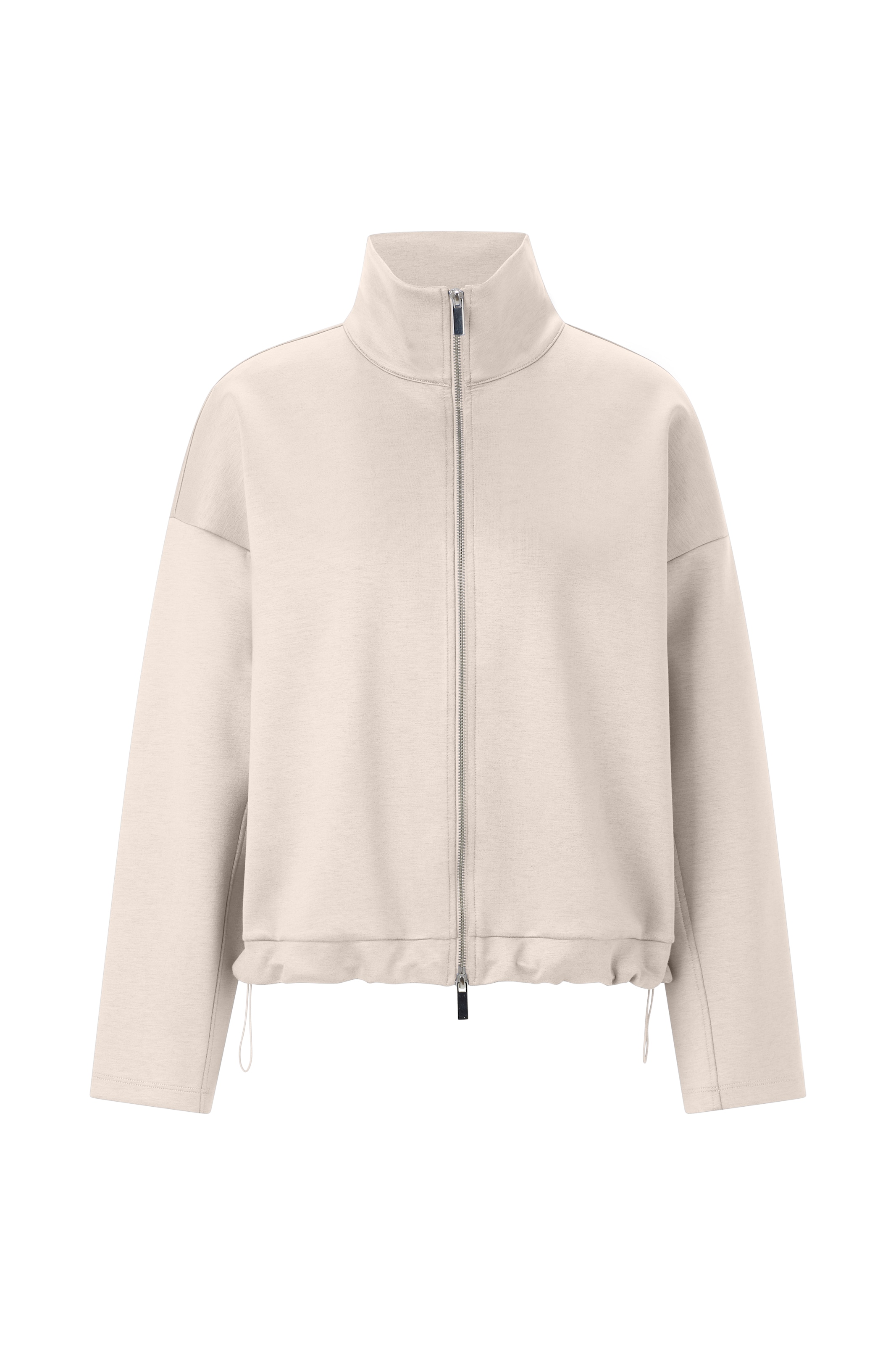 Rich & Royal Sweatjacke 'RICHROYAL' in Beige: Vorderseite