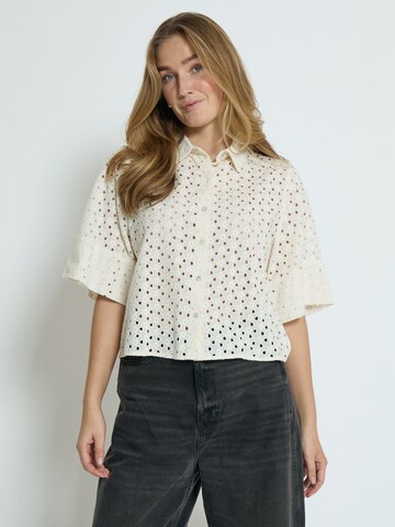 Camicia da donna 'Haze' di Peppercorn in bianco: frontale