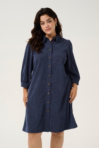 KAFFE CURVE Shirt dress 'Verana' in Blue: front