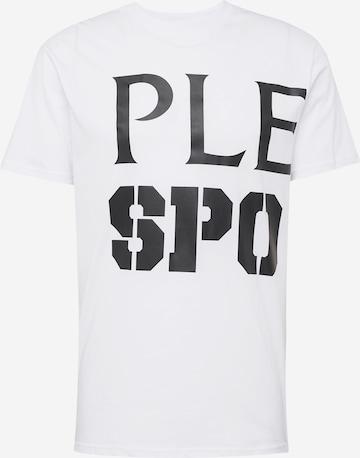 T-Shirt Plein Sport en blanc : devant