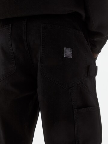 Pull&Bear Regular Trousers in Black