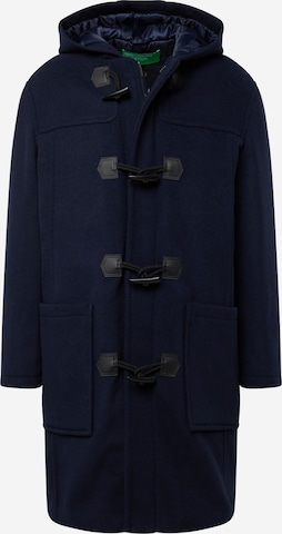 UNITED COLORS OF BENETTON Přechodný kabát 'MONTGOMERY' – modrá: přední strana