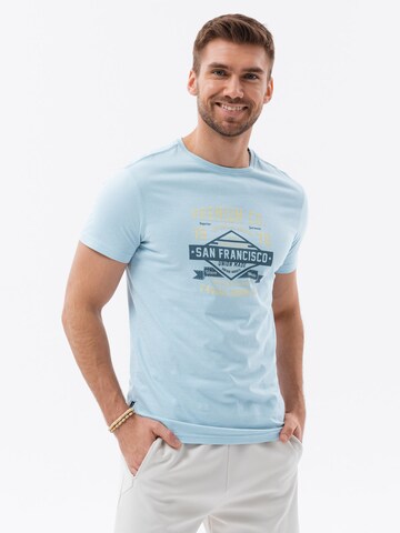 T-Shirt 'S1732' Ombre en bleu : devant