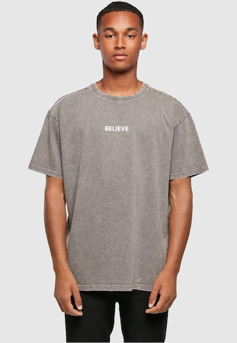 Merchcode Shirt 'Believe Front' in Grey: front