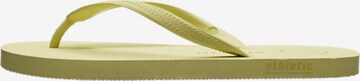 Ethletic T-Bar Sandals 'Flip' in Yellow: front